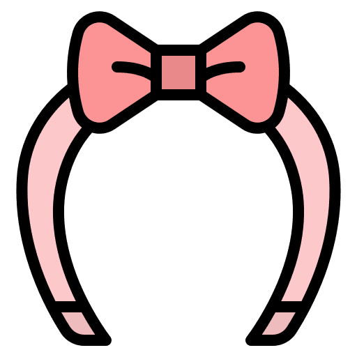 Headband woman accessories hair icon