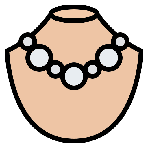 Pearl necklace jewelry accessory pearl necklace icon