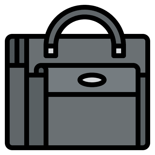 Attache case bag fashion wearing icon