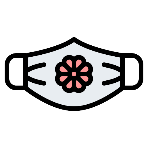 Face mask clothing wearing woman icon