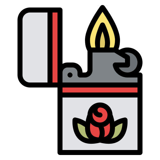 Lighter fashion woman wearing icon