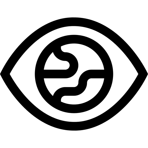 Eye eye ecology and environment planet earth icon