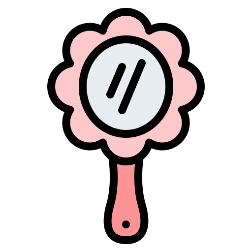 Mirror fashion beauty clothing icon