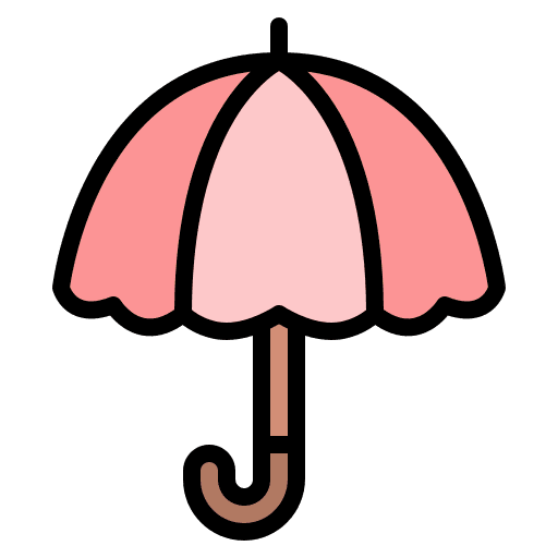 Umbrella fashion rain accessories icon