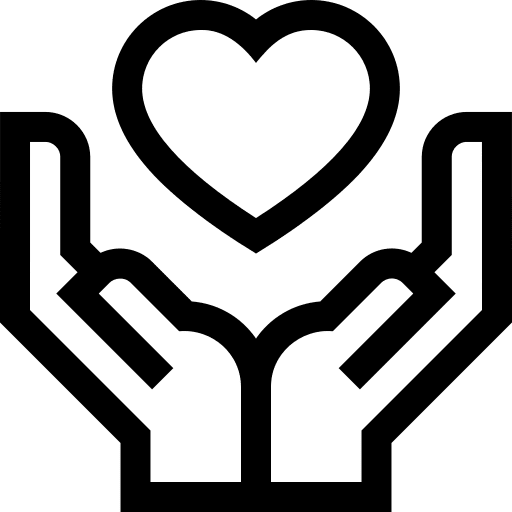 Donation charity self care donation icon