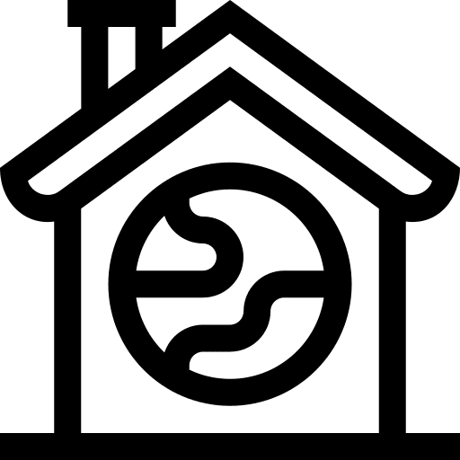 Home home ecology and environment earth globe icon