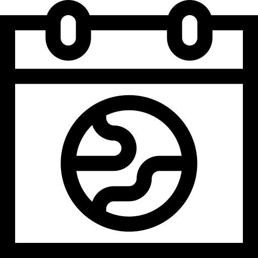 Mother earth day calendar nature schedule icon