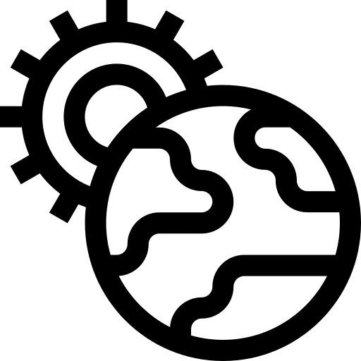 Planet earth solar system sun planet earth icon