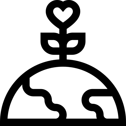 World world miscellaneous heart icon