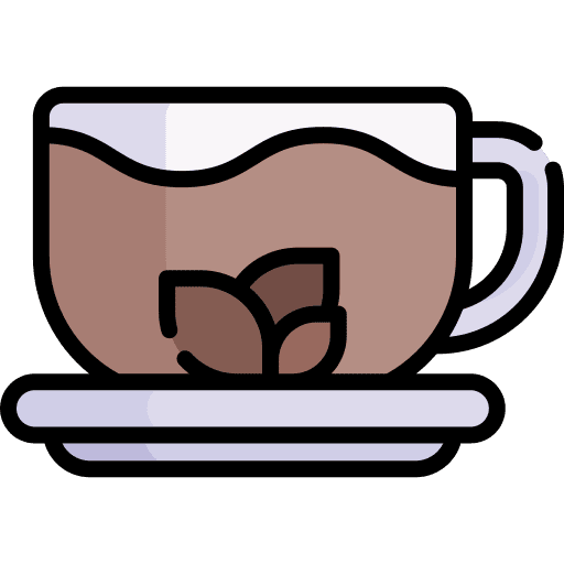 Black tea black tea warm food and restaurant icon