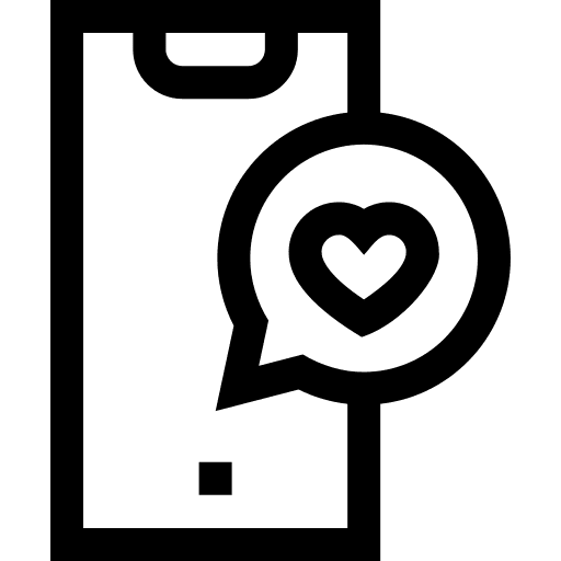 Chat bubble smartphone chat bubble communications icon