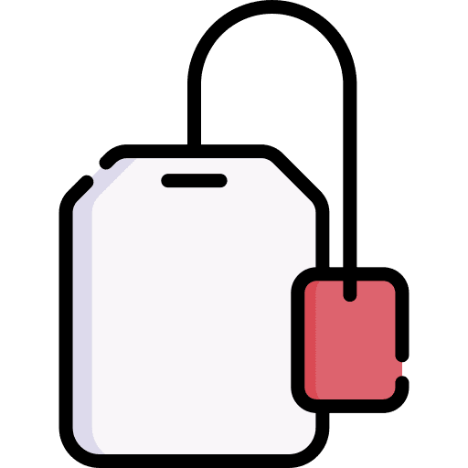 Tea bag hot drink food food and restaurant icon