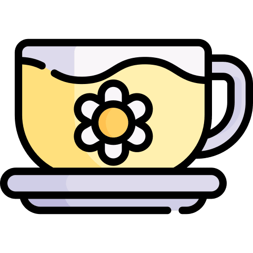 Tea mug mug cup flower icon