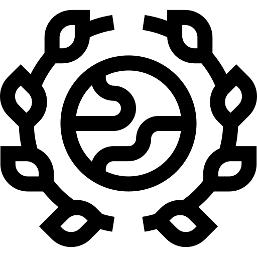 World laurel wreath lawyer protect icon