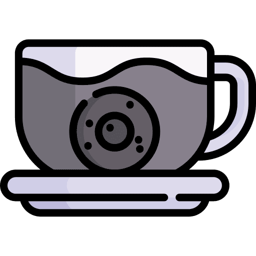 Tea mug cup beverage hot drink icon