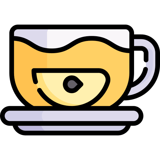 Tea mug fruit mug hot tea icon