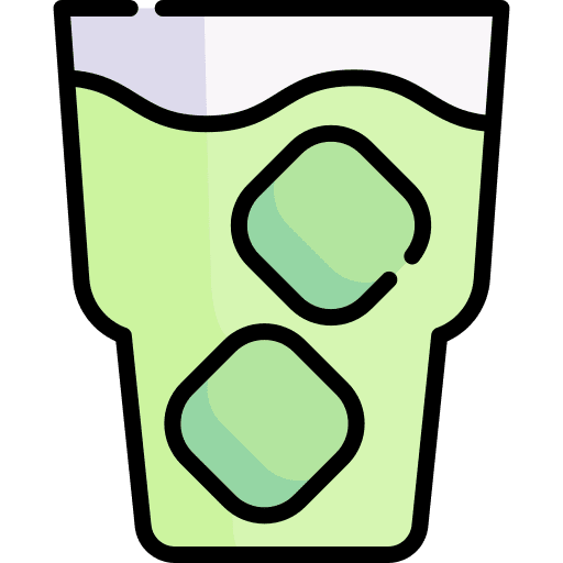 Ice tea refreshing summer green tea icon