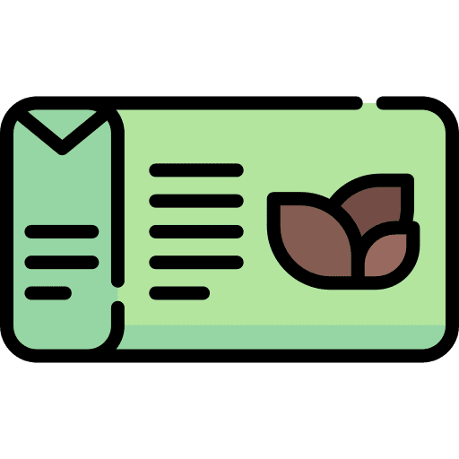 Pack package tea nature icon
