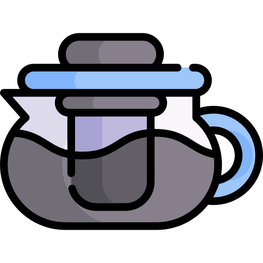 Tea pot tea hot drink infuser icon