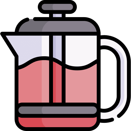 French press drink tea french press icon