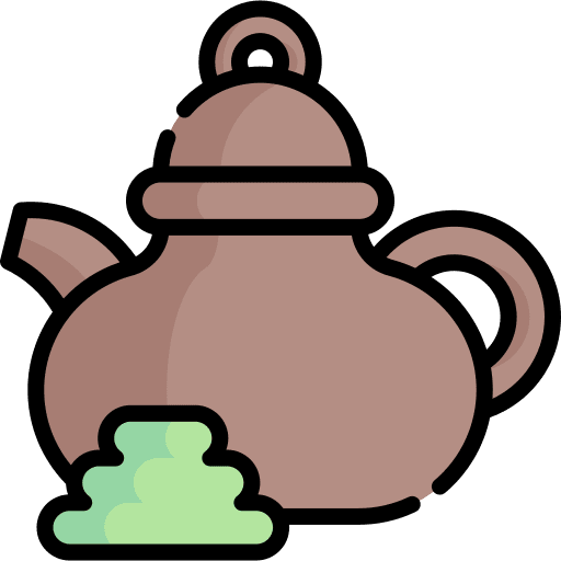 Tea pot food and restaurant chinese kettle icon