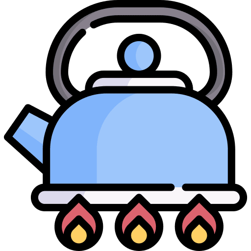 Tea pot hot drink drinking kettle icon
