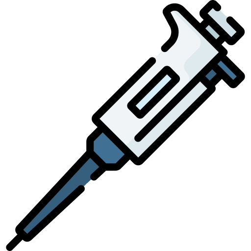 Pipette test chemistry healthcare and medical icon