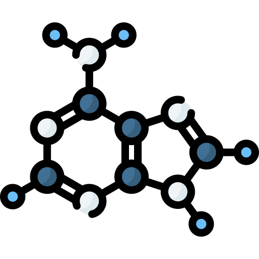 Adenine dna molecule chemical icon