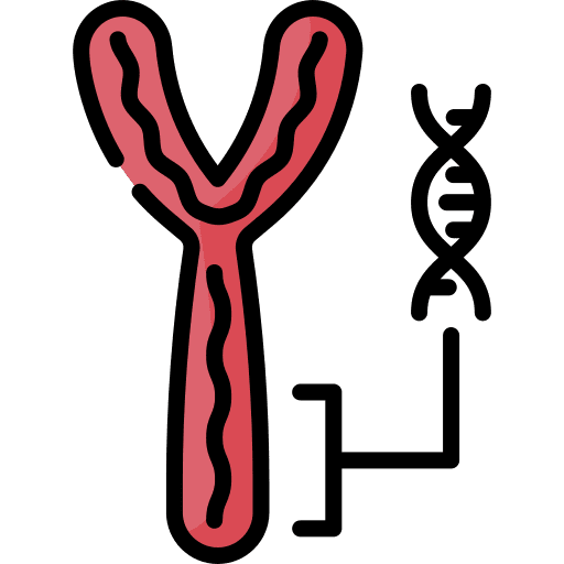Chromosome chromosome healthcare and medical genetics icon