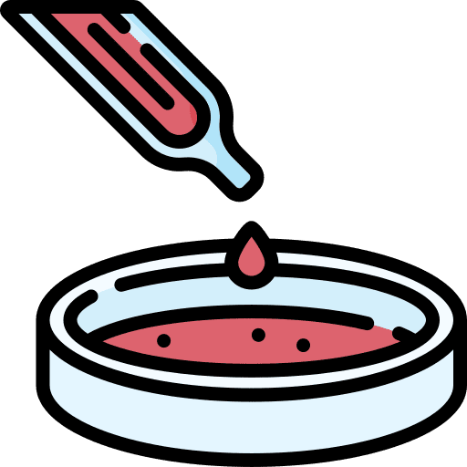 Blood test lab blood test volumetric icon