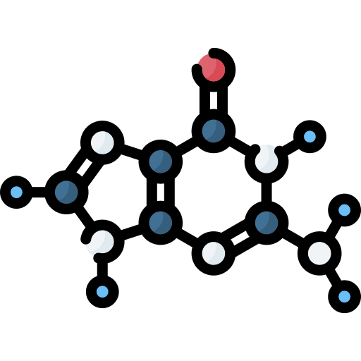 Guanine chemical molecule guanine icon