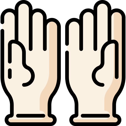 Rubber gloves rubber gloves protection latex icon