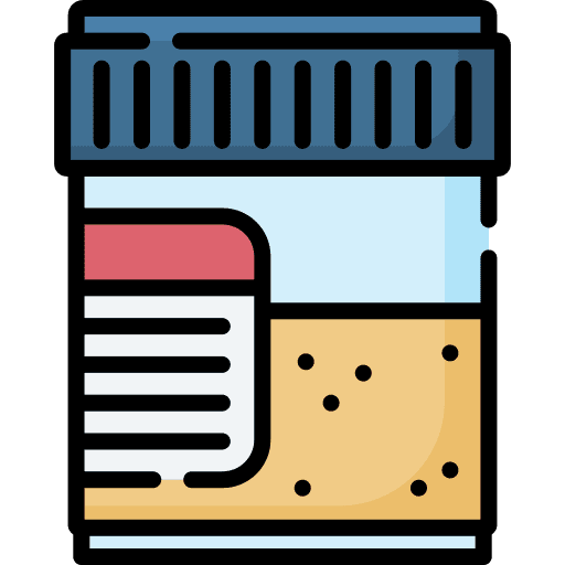 Urine sample urine sample jar healthcare and medical icon