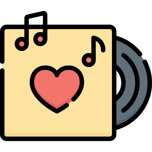 Love song music album love gift icon