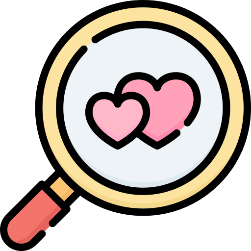 Search search magnifying glass dating icon
