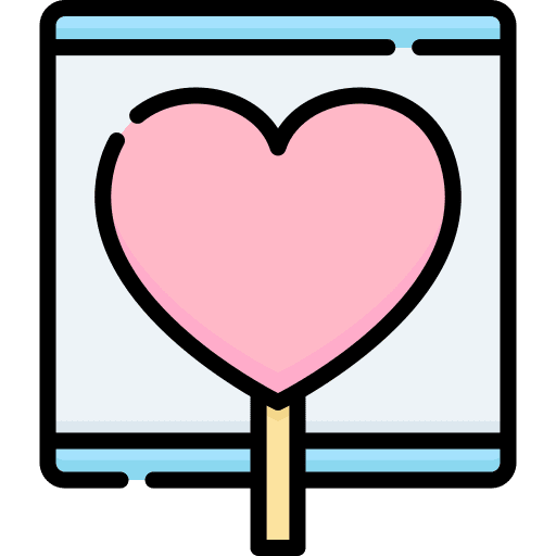 Lollipop love sugar dessert icon