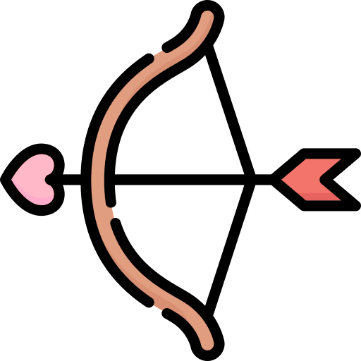 Cupid arrow romantic relationship cupid arrow icon