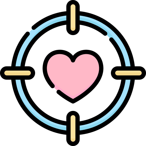 Target romantic heart valentines day icon