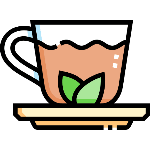 Hot tea cup organic tea hot tea icon