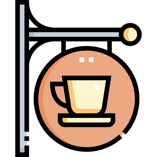 Tea shop coffee tea cup icon