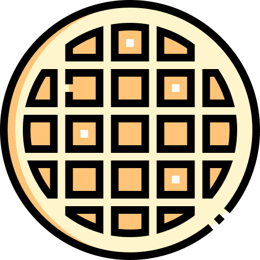 Waffle waffle food and restaurant food icon