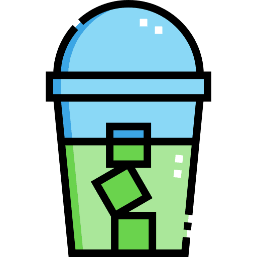 Green tea ice cubes green tea food icon