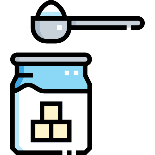 Sugar dessert food cutlery icon