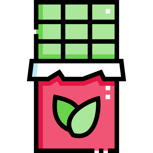 Chocolate bar food leaf chocolate bar icon