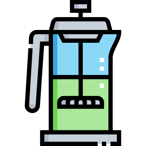 French press drink coffee maker icon