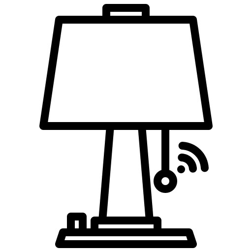 Lamp technology electronics smart home icon