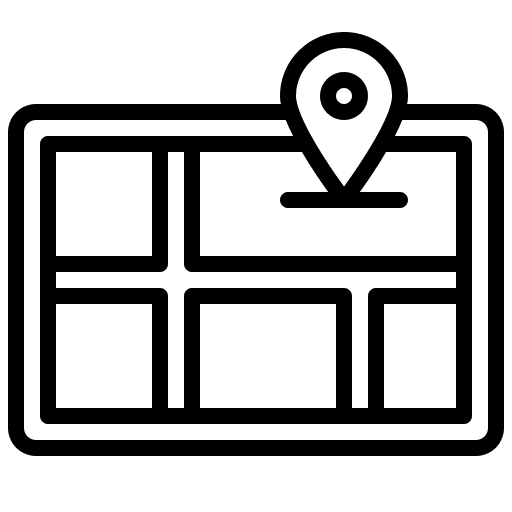 Map maps and location gps map icon