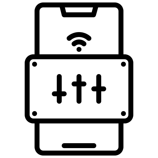 Setting smart home smartphone mobile phone icon