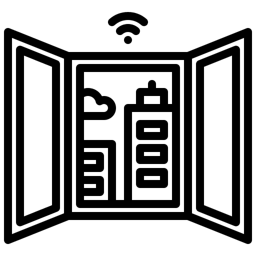 Window technological window automated icon