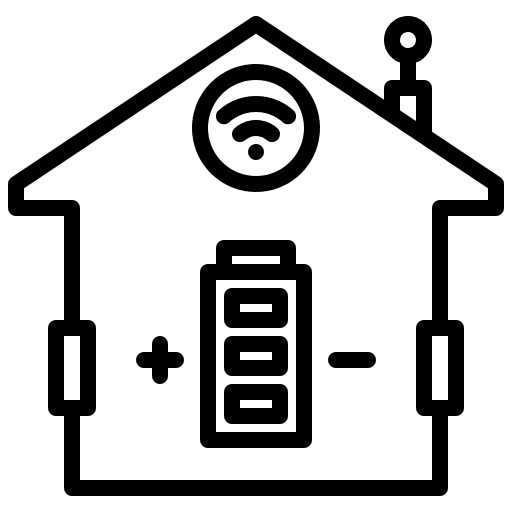 Battery battery real estate charging icon